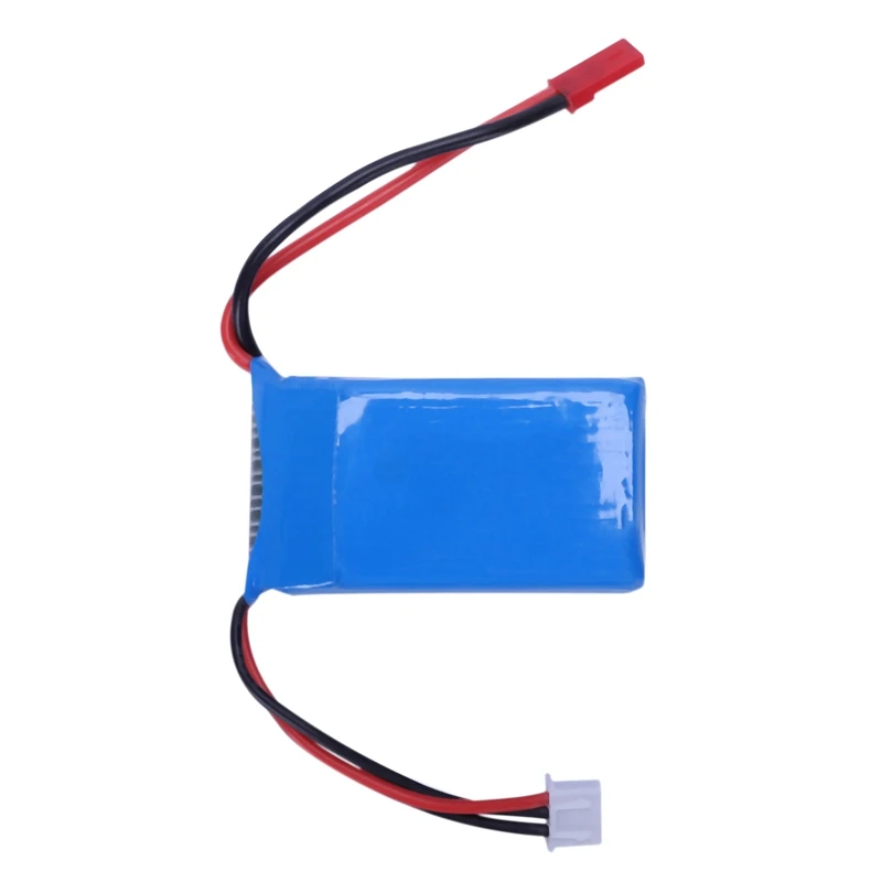 JABS 2Pcs 7.4V 1100Mah 25C 2S Lipo Battery Jst Plug Rechargeable For Wltoys A949 A959 A969 A979 Rc Car Airplane Drone