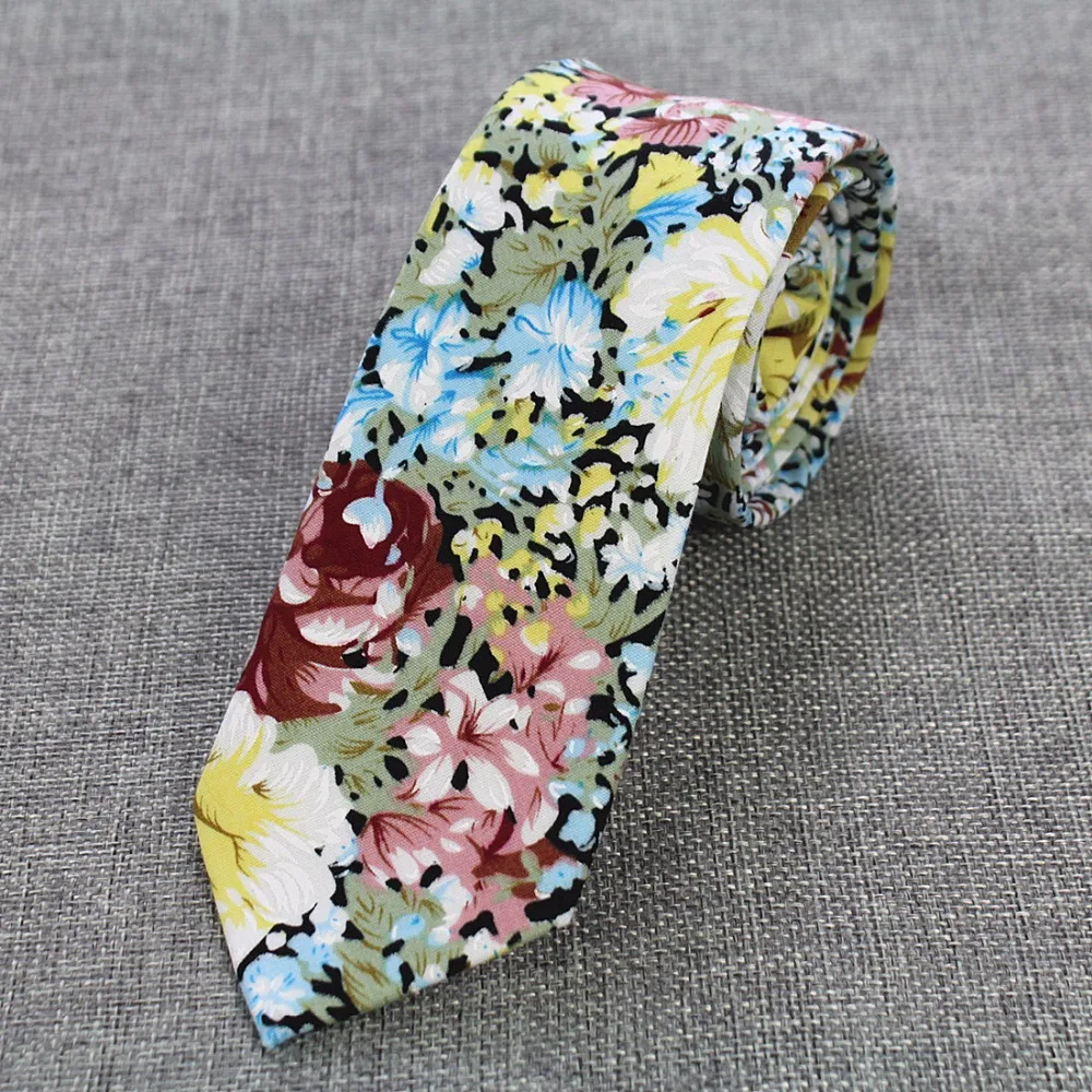 GUSLESON New Fashion Slim Men Ties Cotton Necktie for Men Causal Paisley Tie For Man Bussines Corbatas Bridegroom Party Neckties