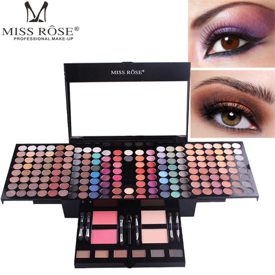 2018 новый бренд MISS ROSE 180 цветов стойкие водостойкие тени для век набор женский