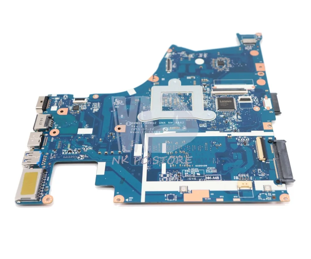 buy  NOKOTION BMWQ1 BMWQ2 NM-A482 For Lenovo IdeaPad 300-14 300-14ISK Laptop Motherboard 14 inch SR2EZ I