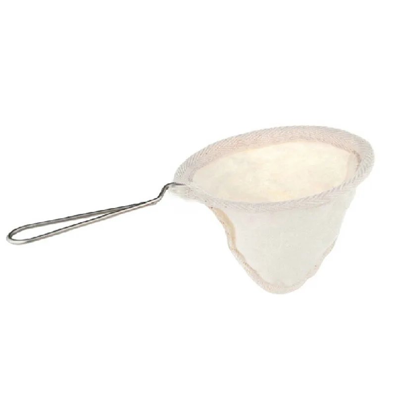 

Reusable Coffee Filter Bag Flannel Cloth Coffee Tea Filter Bags With Stainless Steel Handle Practical Coffee Tools
