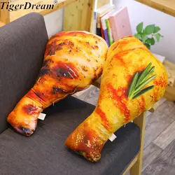 Творческая пародия жареная куриная ножка спальный подушка мягкая жареная курица ноги подушку дети муляжи пищевых продуктов Забавные