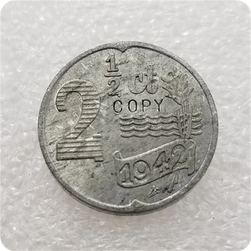 Kopie Replik 1942 Niederlande 2 1 2 Cent Munze Copy Kostenloser Versand Non Currency Coins Aliexpress