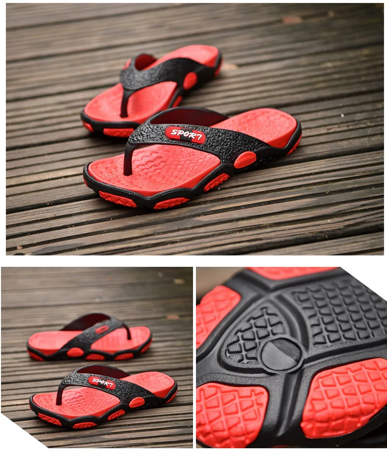 REETENE High Quality Men's Shoes For Male Slippers Plus Size 39-45 Fashion Summer Men Flip Flops Outdoor Soft Casual Shoes Men 15