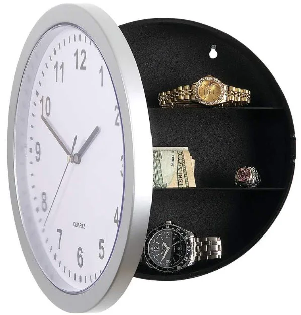 

Creative item digital wall clocks with safe function strongarmer jewelry strongarmer piggy bank strongbox