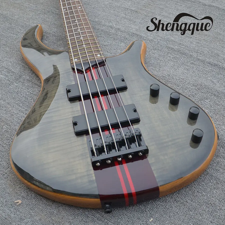 custom-shop-5-strings-Mayones-electric-bass-guitar.-5jpg