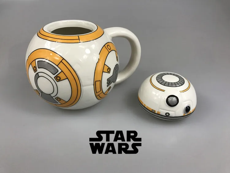 Креативная керамическая кружка в стиле Звездных войн с R2-D2-роботом, BB-8-робот, кофейная чашка Дарт Вейдер, фарфоровая чайная чашка, стакан для детей, подарок другу