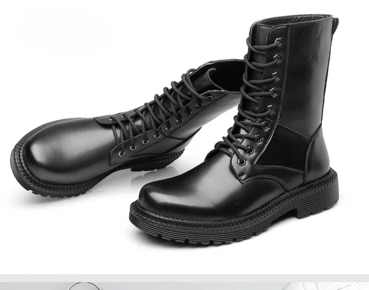 Новые Армейские Ботинки Martin; обувь из натуральной кожи; мужские ботинки на меху со шнуровкой; сезон осень-зима; botines hombre