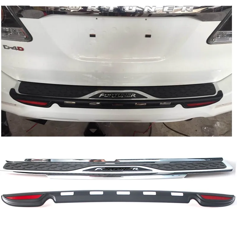Высококачественный пластиковый защитный порог заднего бампера HB для Fortuner 2012 13 14