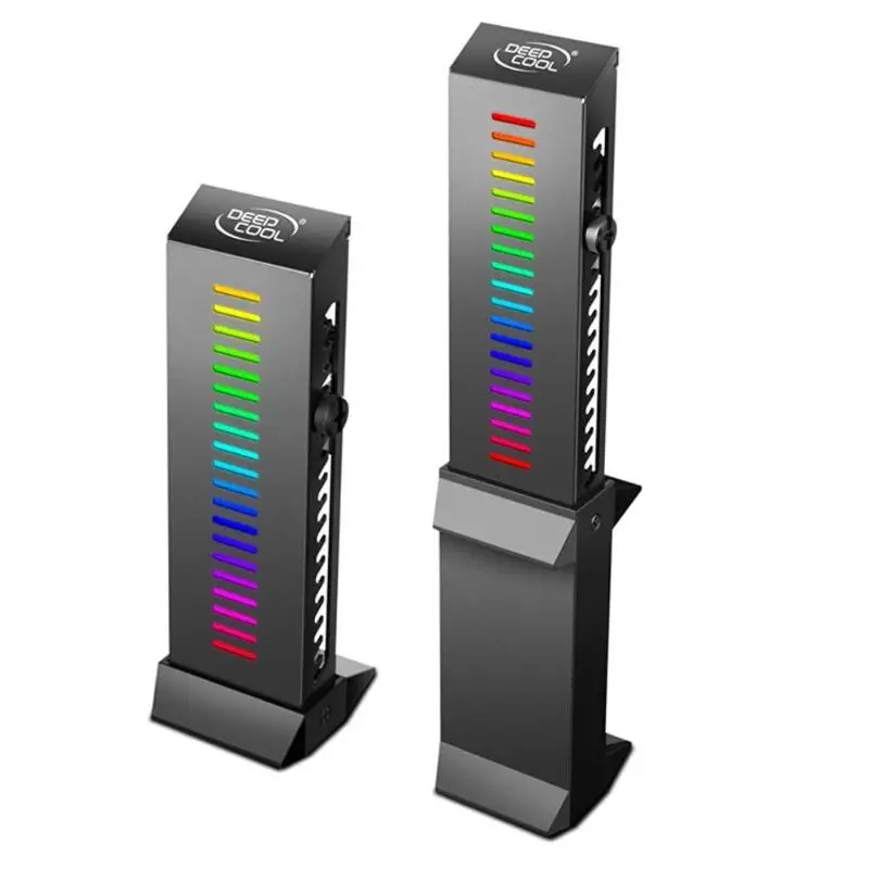 

ALLOYSEED DEEPCOOL GH-01A-RGB Graphics Card Jack Bracket Desktop Video Card Companion Withstand up to 5kg with 9 RGB LED Lights
