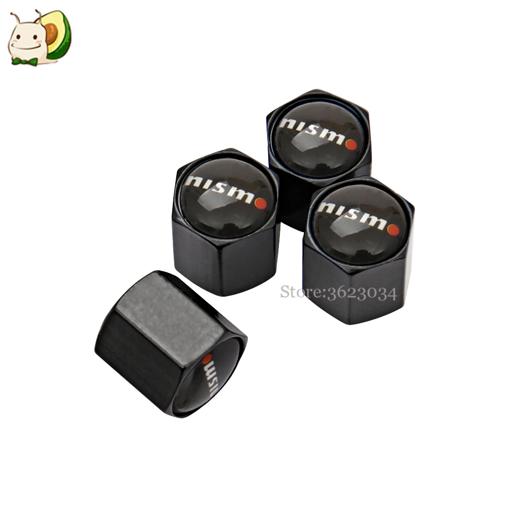 

Tire Valves Caps Air Stem Cover Durable Nismo Logo for Nissan Qashqai sylphy Maxima Titan Sentra Car Styling
