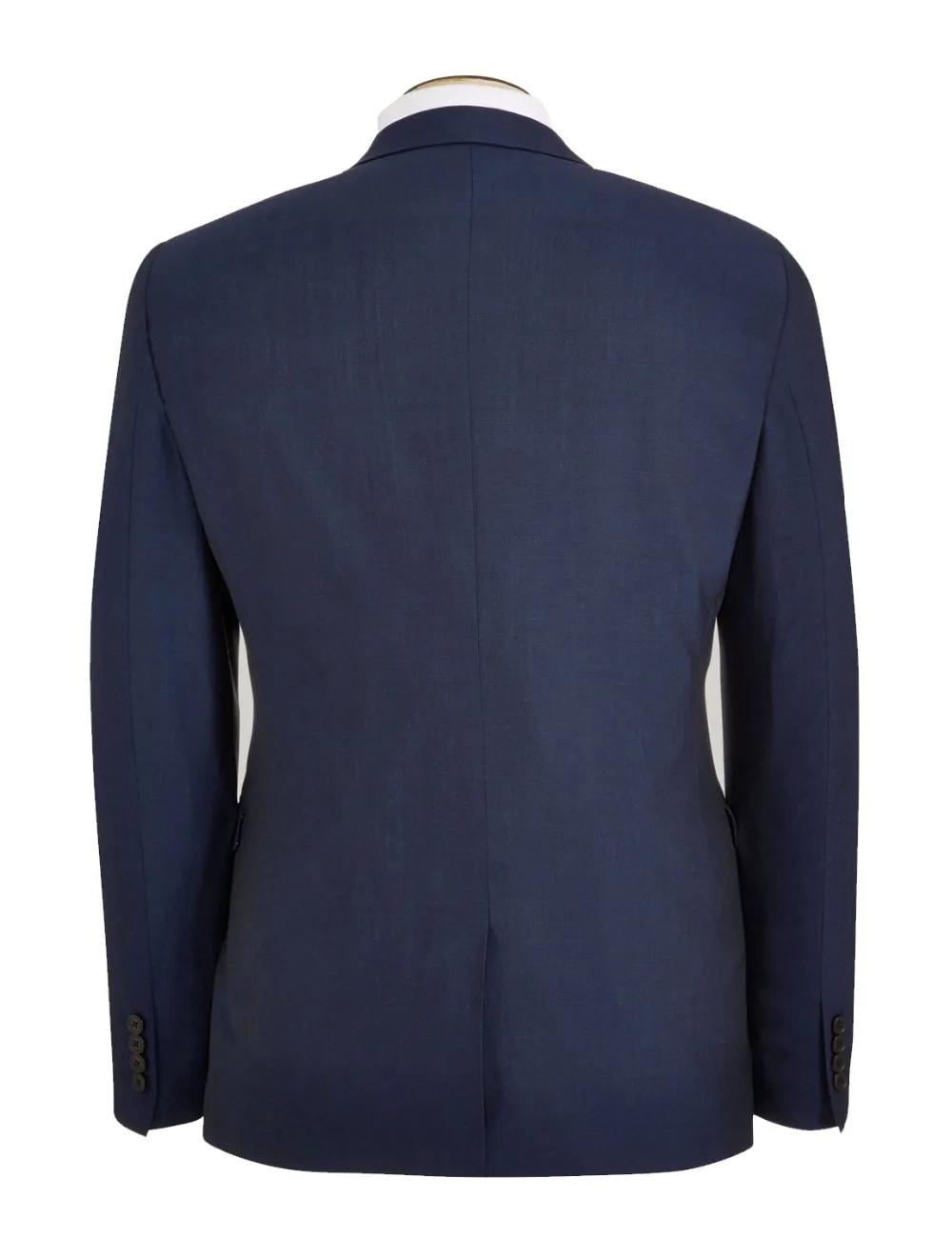HCF by Air Men's 1 Piece 2 Button Flat Collar Skinny Charm Casual Clothing With New Design Men Suits Jacket Dark Blue