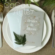 Cocostyles Заказная шикарная Золотая фольга печать серая пригласительная карта с калькой бумажный конверт для газона свадебные приглашения