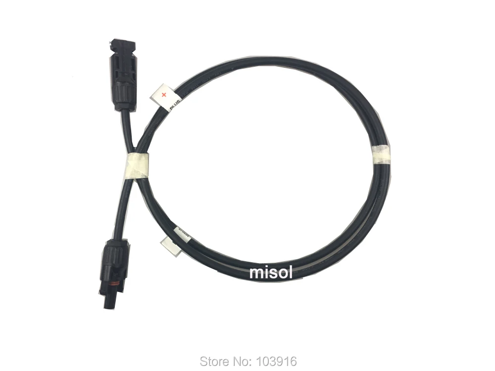 

10 pairs of MC4 connectors with PV cable 4 feet (1.22 meter), for solar panel, for photovoltaic system connection