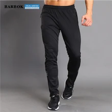 BARBOK Esportes Execução Calças Listradas dos homens Respirável Tênis De Basquete Calças de Treinamento de Fitness Jogging Sweatpants Preto