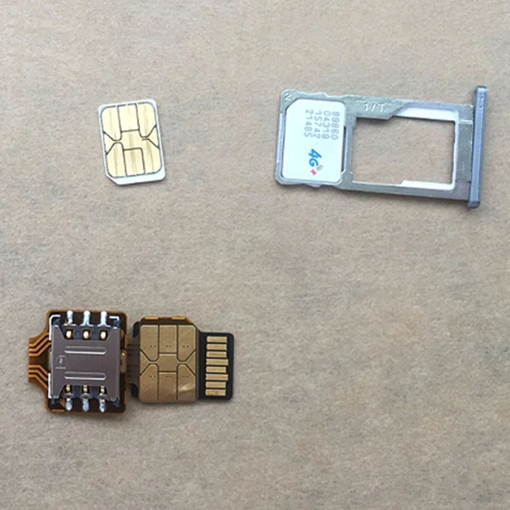 10 шт./партия гибридный двойной адаптер с двумя sim-картами конвертер Android Micro SD удлинитель sim-адаптер XIAOMI REDMI NOTE 3 4