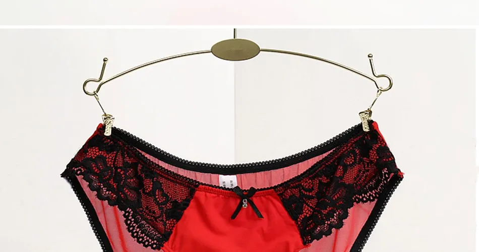Women Sexy Lace Panties Seamless Cotton Breathable Underwear Hollow Briefs Plus Size Girl New Panty 12