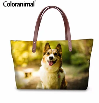 

Coloranimal 2018 Women Handbags Cute Husky Woman Bags Brand Designer Mujer Casual Shopping Bag Shoulder Bag Bolsa Feminina Muher