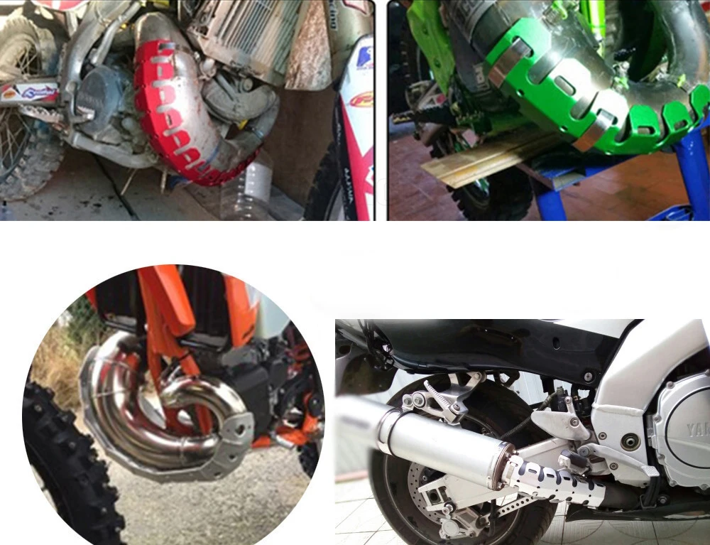 Универсальный глушитель выхлопной трубы для RC125 RC 200 300 690 Enduro EXC 450 EXC250 EXC300 защита