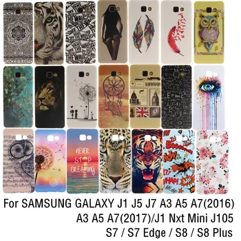 Cartoon Printing Soft Silicone TPU Case Cover For SAMSUNG GALAXY A3 A5 A7 2017 J1 J5 J7 2016 Mini J105 A310 S7 Edge G935 S8 Plus