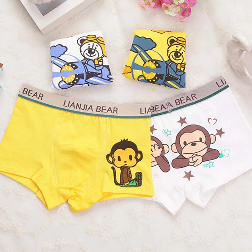 3pcs/lot Kids Underwear Boys Underwear Boy's Brief Cartoon Characters Children Underwear Boy's