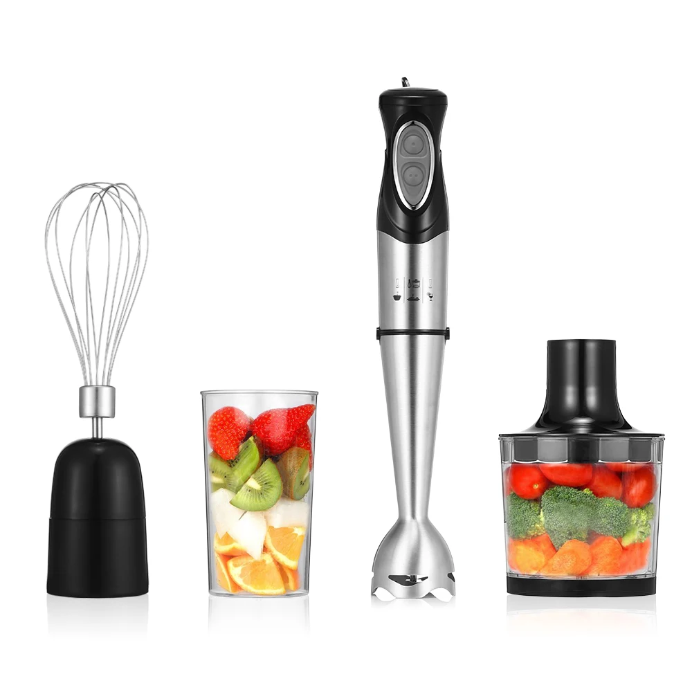 4 In 1 Handheld Blender Set Food Chopper Electric Egg Whisk 600ml