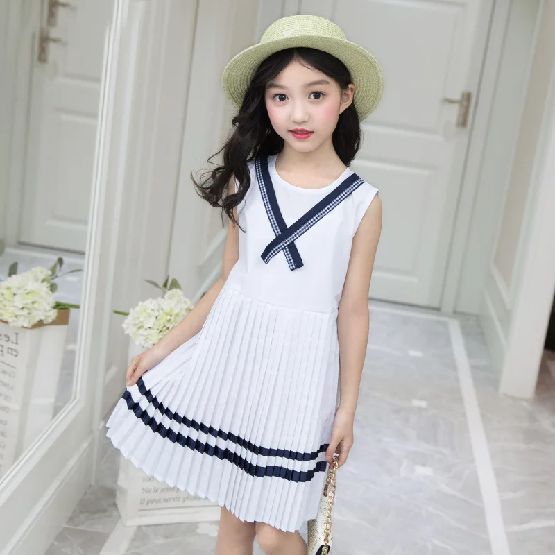 

Military Girls Dress 3 4 5 6 7 8 9 10 11 12 Years Sleeveless Summer Kids Dresses Baby Girl Casual Clothes Big Girls Clothing