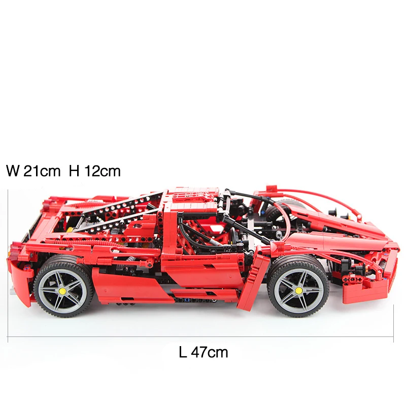船からスペイン 1359 個レーサーエンツォスーパーカー 1 10 スケールスポーツカーエンツォセットテクニックレーサービルディングブロックレンガ子供のおもちゃのギフト Aliexpress