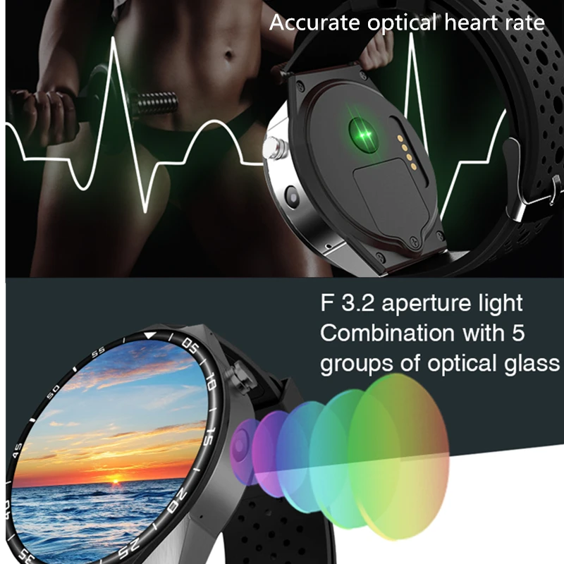 Smart Watch KW88 PRO For Samsung gear s3 with 2MP Camera 2GB RAM 16GB ROM SIM Card 3G WIFI GPS Smartwatch Heart rate monitor