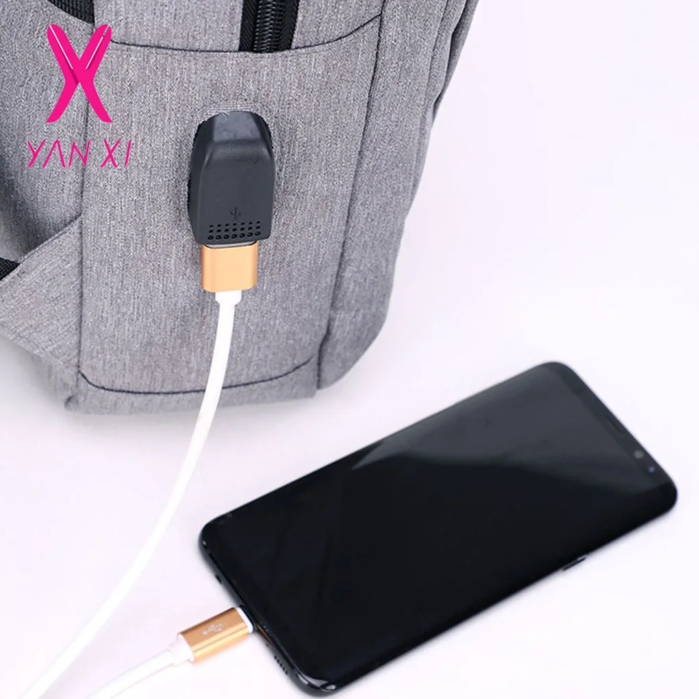 YANXI nueva Mochila para ordenador portátil antirrobo con carga USB Universal 15,0 pulgadas Oxford Mochila ordenador portátil para Xiaomi Mipad 13