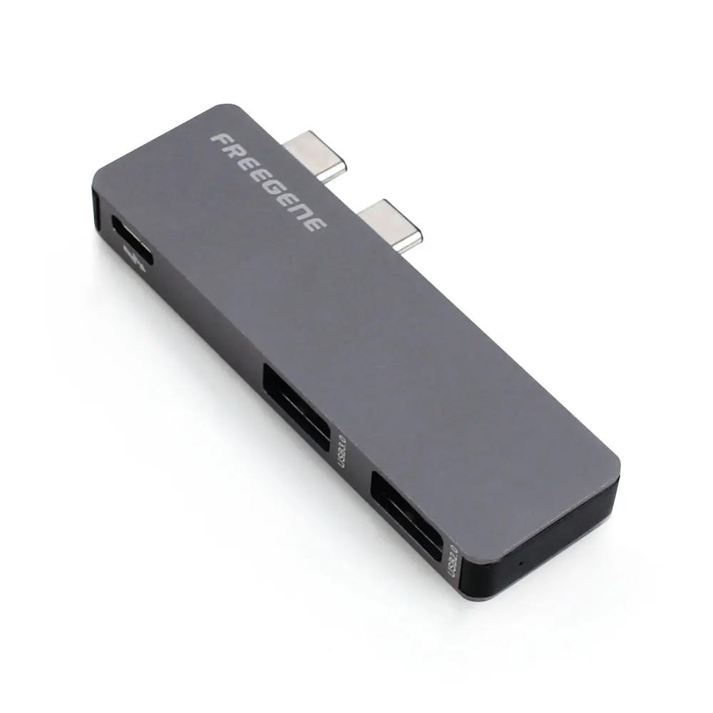 Алюминиевый USB C концентратор с TF/SD кард-ридером 2 USB 3,0 порт type C разветвитель адаптер для Macbook Pro 13 15 USB-C питания