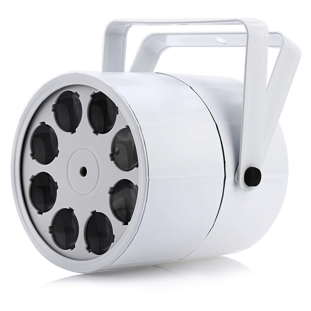 

ON SALE LED DMX512 Projection Lamp With 8 LEDs DMX Stage Lighting Effect Master-Slave Led Flat for DJ Disco Party KTV Decoration