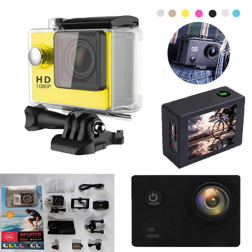 SJ 4000 Камера спортивная Dvr Dash Cam Спортивная Ультра HD камера Действие 30 м водостойкая мини-камера автомобиля 1080 P Дайвинг камера видео