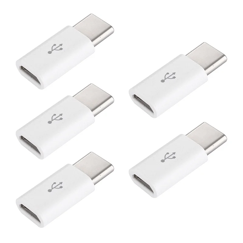 5 шт. Универсальный USB 3,1 type-C мужской разъем для Micro USB Женский конвертер USB-C адаптер данных Тип C устройство для xiaomi samsung