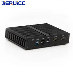 2 ethernet мини J1900 mini PC X86Quad-core dual lan двойной com rs232 MINI pc 2 гигабитная сеть 1000 Мбит/с промышленного ПК для заводское использование