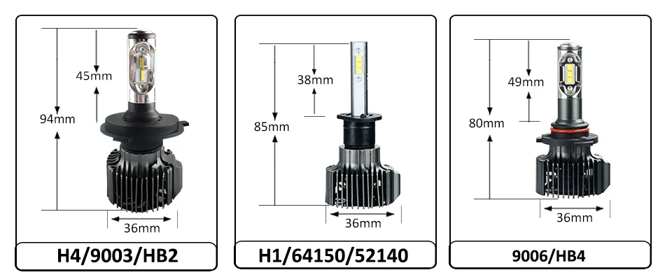 Avacom H4 светодиодный лампы 12 V 12000lm Автомобильная фара лампа H1 H11 H8 светодиодный светильник H13 HB3 HB4 9004 9005 9006 72 Вт 6500 к 24 V H7 Автомобильный свет