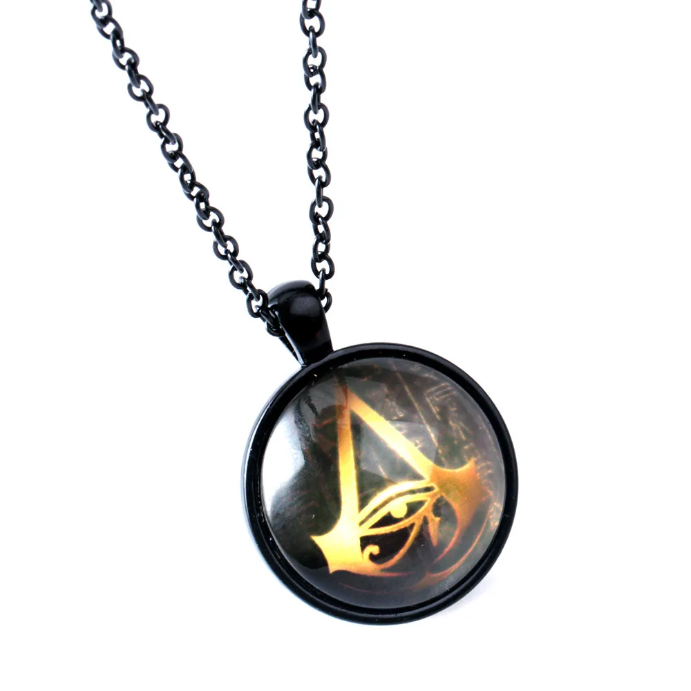 Hot sale Game Anime Peripheral Origin Assassins Creed Necklace Time Pendant Foreign Trade Wholesale