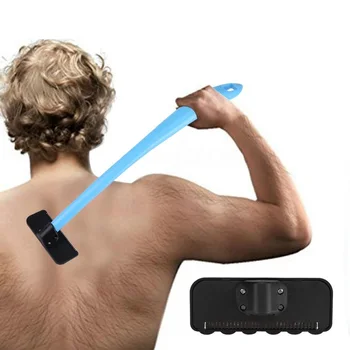 

Back Hair Shaver Body Manual Back Trimmer Long Handle Do-it-yourself Hair Remover Long Handle Big Blade Hair Removal Razor Tools