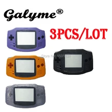 3 шт./лот желтый/синий/прозрачный/черный Цвет Корпус случае замена Пластик В виде ракушки крышка подходит gameboyadvance игровой консоли boy Advance