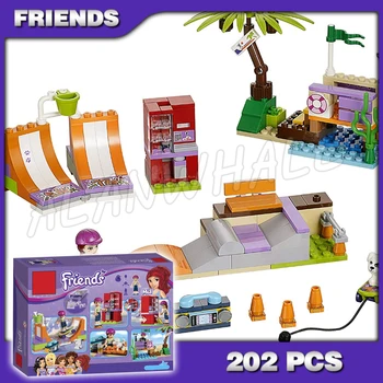 

202pcs Friends Heartlake City Skate Park See Beach 10491 Building Brick Blocks Assemble Toys girls Bricks Compatible with Lago