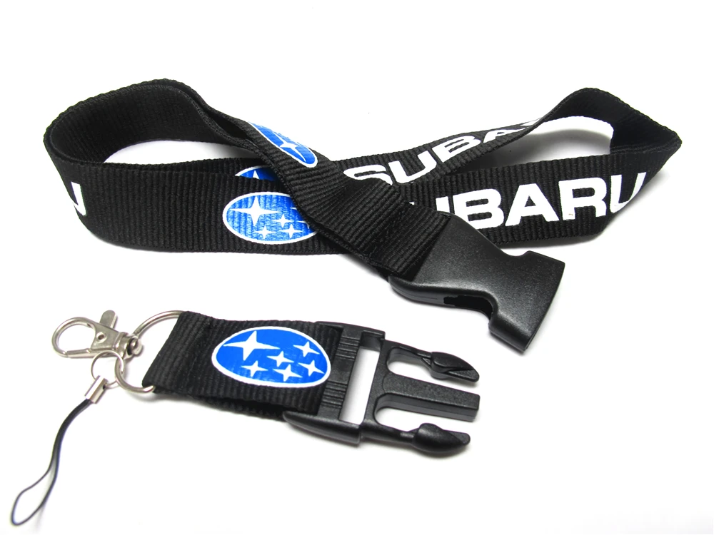 Мужские автомобильные брелки с логотипом для Subaru ID, автомобильные ремешки на шею для мобильного телефона