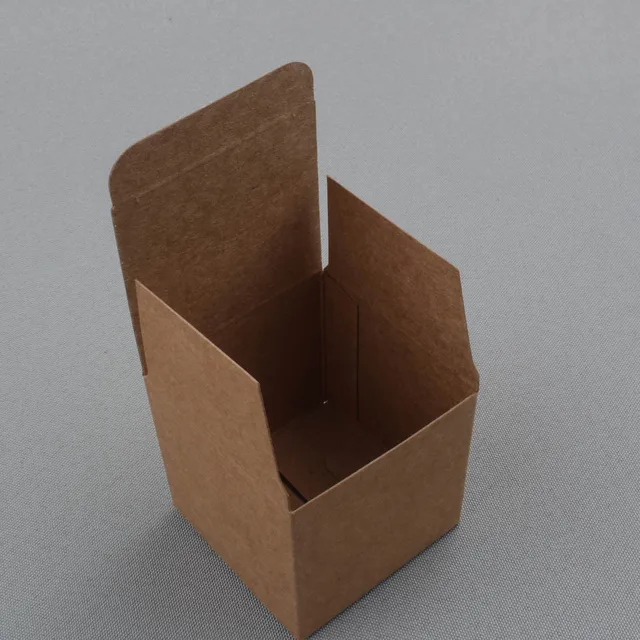 350gsm brown paperboard packaging kraft box easy assembly 80x80x80mm