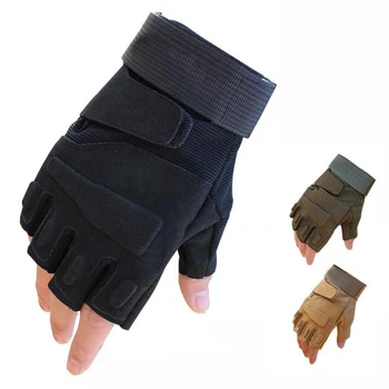 

Outdoor Fingerless Anti-skid Sport Gloves Tactical Hunting Military Army Combat Gloves Half Finger Cycling Climbing Gloves