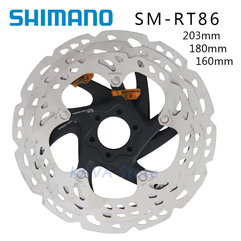 

SHIMANO DEORE XT SM-RT86 ice Point Technology Brake Disc 6 Bolt ROAD Mountain Bikes Disc Rotor 203mm 180mm 160mm