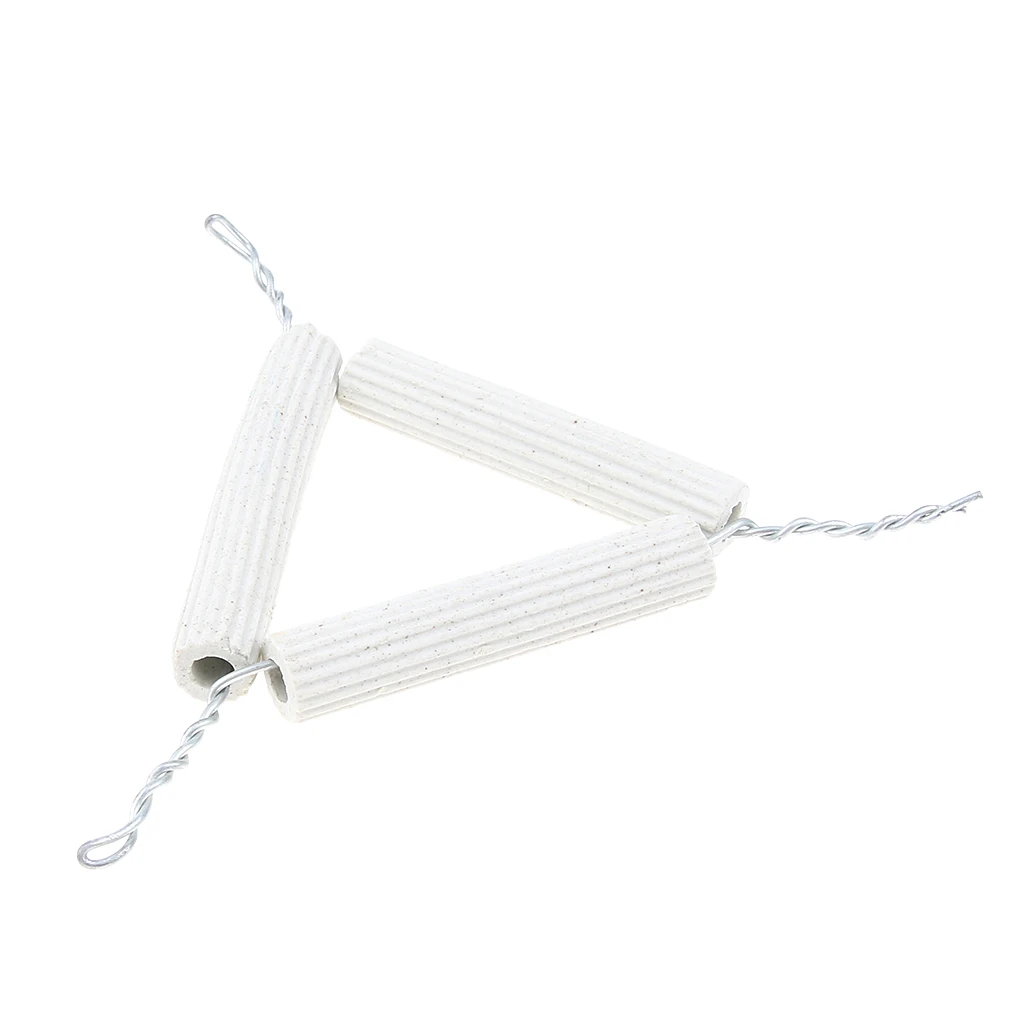 Lab Pipeclay Triangle Apparatus Crucible Holder with Clay Pipe Stems 5.6cm