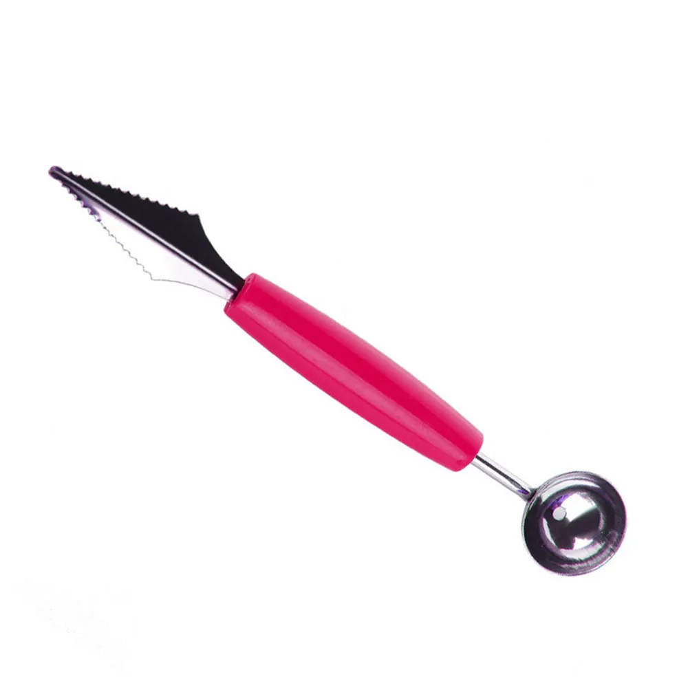 Double-Head Stainless Steel Fruit Carving Knife Cutter Cut Watermelon Ice Cream Dig Ball Scoop DIY Assorted Cold Dishes Tool Double-Head Stainless Steel Fruit Carving Knife Cutter Cut Watermelon Ice Cream Dig Ball Scoop DIY Assorted Cold Dishes Tool