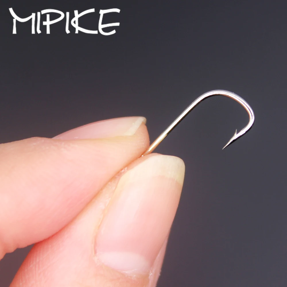 10pcs Fishing Hook SODE with eyes Barbed Fishhook Bent Fly Fishing Tackle hook AD Sharp Ringed Carp Hook GAC
