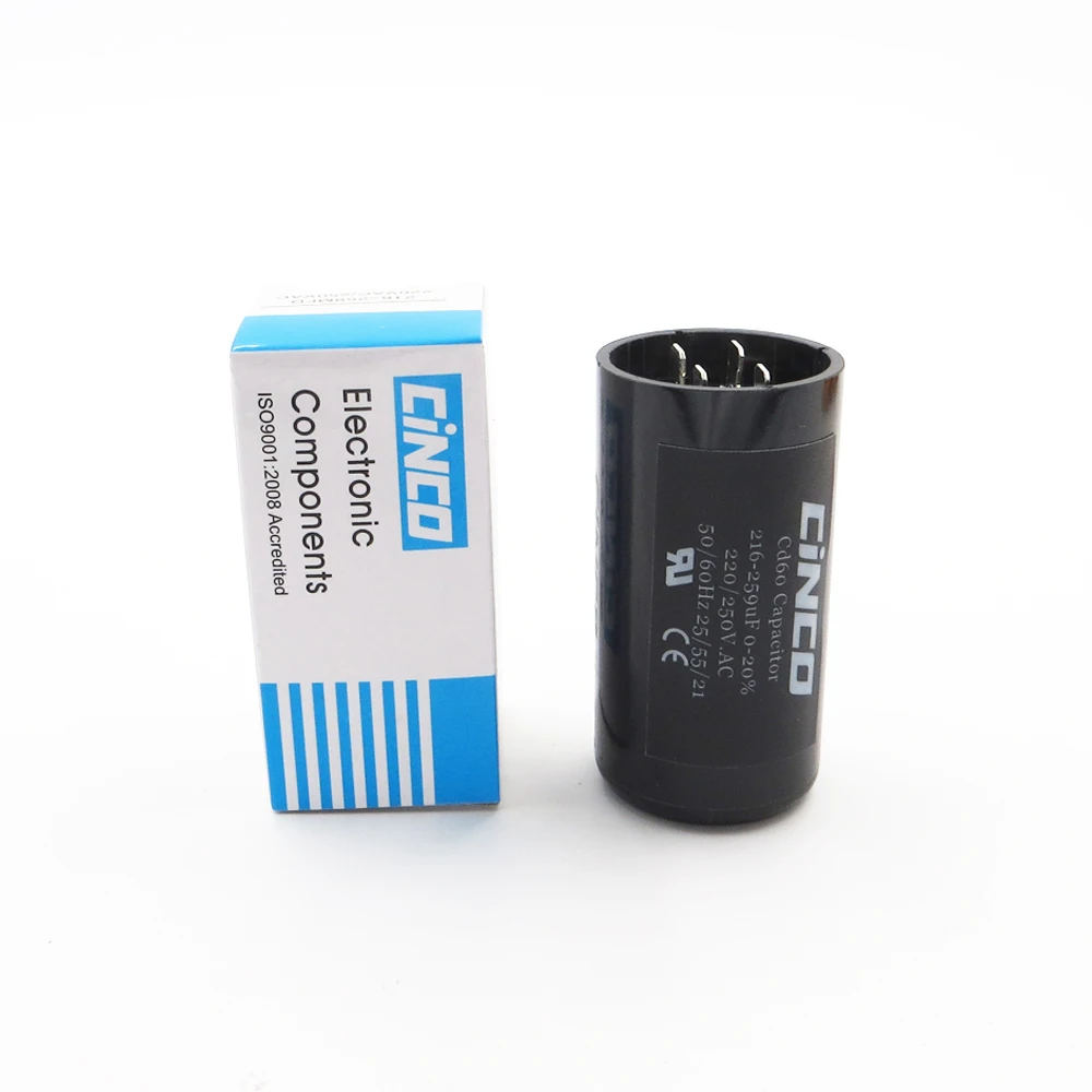 

216-259MFD 220V 250V 275V CD60 Motor Start Capacitors RV Motor Starting 216-259 mf uf Compressor HVAC Electrolytic 220VAC 250VAC