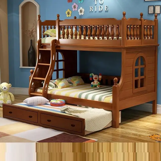 Cubierta Moderna Literas De Madera muebles De La habitación De Mobili