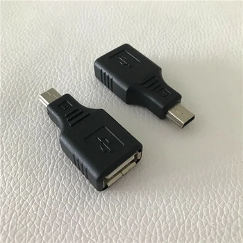 

USB Type A Female to USB Mini Type B Male 5Pin Adapter Converter Jack Plug Black